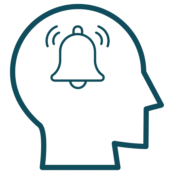 Awareness icon representing early recognition of personal safety risks