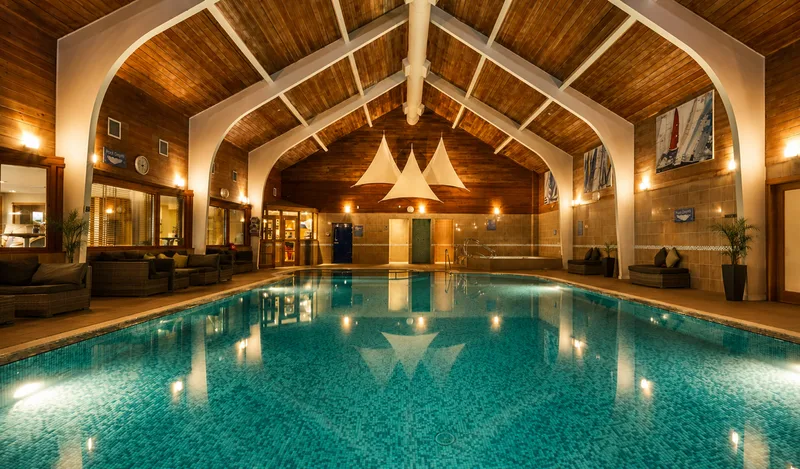 Indoor swimming pool at North Lakes Hotel and Spa, Penrith