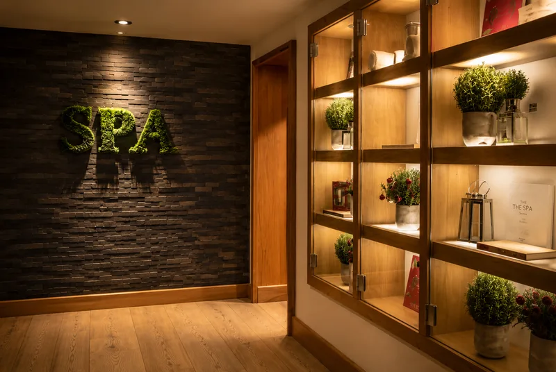 Entrance to the spa facilities at North Lakes Hotel and Spa, Penrith